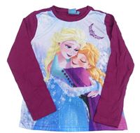 Vínovo-světlemodré pyžamové triko s Frozen Disney