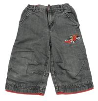 Sivé široké 7/8 rifle s formulou C&A