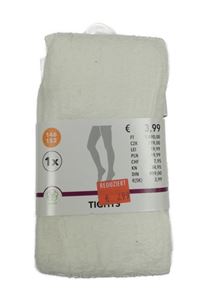 Nové - biele vzorované pančuchy