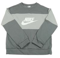 Šedá mikina s logem Nike