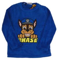 Modré chlupaté pyžamové triko s Tlapkovou patrolou Nickelodeon