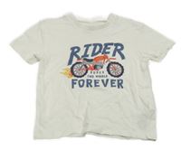 Biele tričko s motorkou