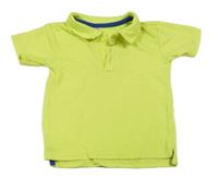 Neónově zelené polo tričko Ergee