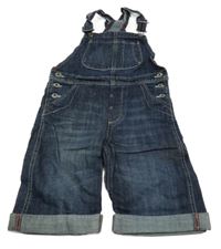 Nové - Tmavomodré laclové riflové kraťasy s kapsami H&M