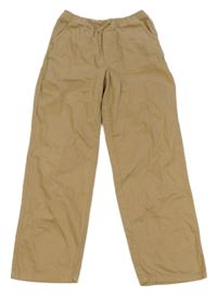 Hnědé plátěné kalhoty H&M