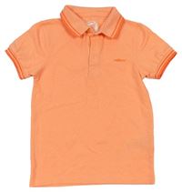 Neónově oranžové polo tričko Bluezoo