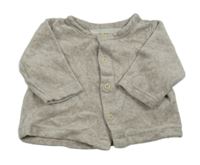 Béžová zamatová prepínaci mikina H&M