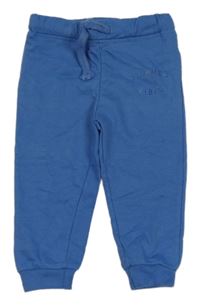 Modré tepláky s nápisom Sinsay