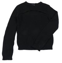 Čierny sveter s prestrihom Primark