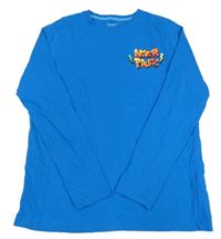 Modré triko s nápisem Primark