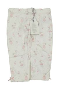 Nové - Biele legíny s myškami Mothercare