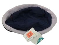 Nové - Tmavomodro-fialový šusťákovo/fleecový klobouček Mothercare