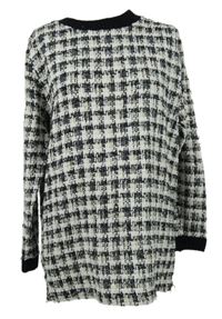Dámský černo-bílý vzorovaný svetr River Island 