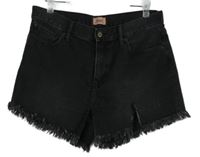 Dámske čierne rifľové rozstrapkané é kraťasy Only vel. 30