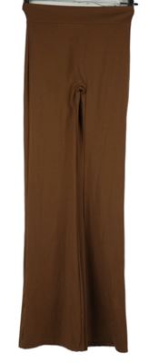 Dámské hnědé zvonové teplákové kalhoty 