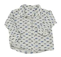 Biela košeľa s autami H&M
