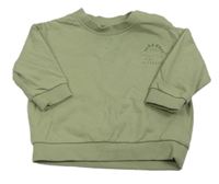 Khaki mikina s dinem Tu