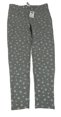 Nové- Šedé puntíkaté teplé legíny Dunnes