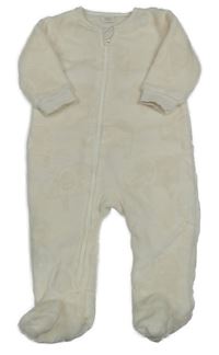 Smetanový chlupatý overal Next