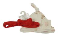 2set- Biela bavlnená čapica s obrázky+ červená čelanka