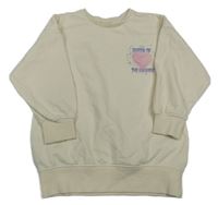 Smetanová mikina s potiskem Matalan