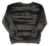 Čierno-sivá mikina s nášivkou TU