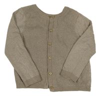 Hnedý trblietavý prepínaci sveter