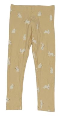 Béžové legíny s králíčky Next