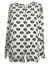 Dámska biela blúzka so vzorom Bonita