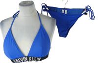 Dámské safírové dvoudílné plavky Calvin Klein vel. 70B