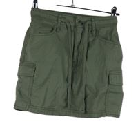 Nové - Dámska khaki plátenná minisukňa Hollister