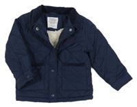 Tmavomodrá šušťáková prešívaná zateplená bunda zn. F&F