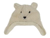 Biela huňatá čapica s ňufáčikom  F&F