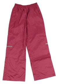 Malinové šušťákové nepromokavé nohavice alive