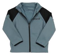 Šedomodro-čierna športová prepínaci mikina s nápisom Primark