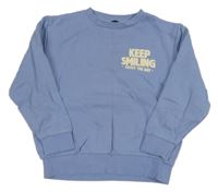 Světlemodrolila mikina s nápisom Next