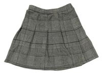 Sivo-čierna vzorovano/kostkovaná sukňa F&F