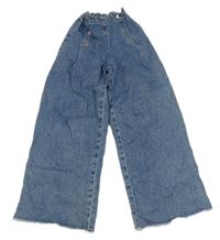 Modré wide leg rifle s knoflíky H&M