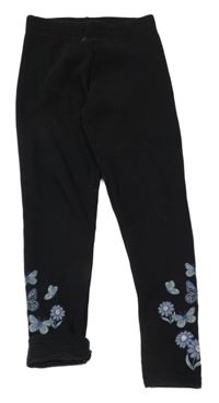 Čierne zateplené legíny s motýly Primark