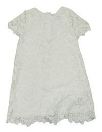 Biele čipkové šaty s motýlikmi Primark