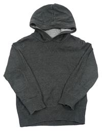 Tmavosivý sveter s kapucňou H&M