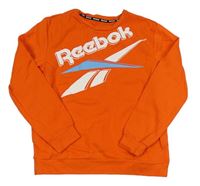 Oranžová mikina s logom Reebok