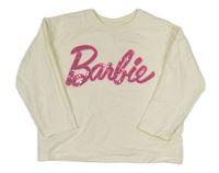 Smotanová mikina s logem Barbie zn. Zara