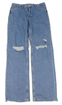 Modré straight rifle s prošoupáním H&M