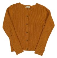 Medový rebrovaný prepínaci crop sveter Next
