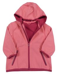 Růžová softshellová bunda s kapucí Kiki&Koko