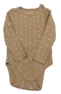 Béžové vzorované žebrované body F&F