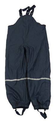 Tmavomodré nepromokavé podšité laclové kalhoty Lupilu