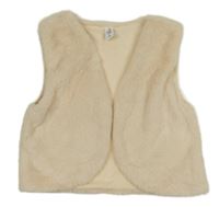 Pudrová kožušinová vesta Topolino