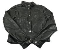 Černá koženková bunda Nik&Nik 